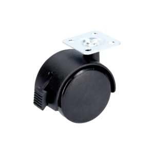 Rodaja tipo yoyo con placa con freno 40 mm Surtek