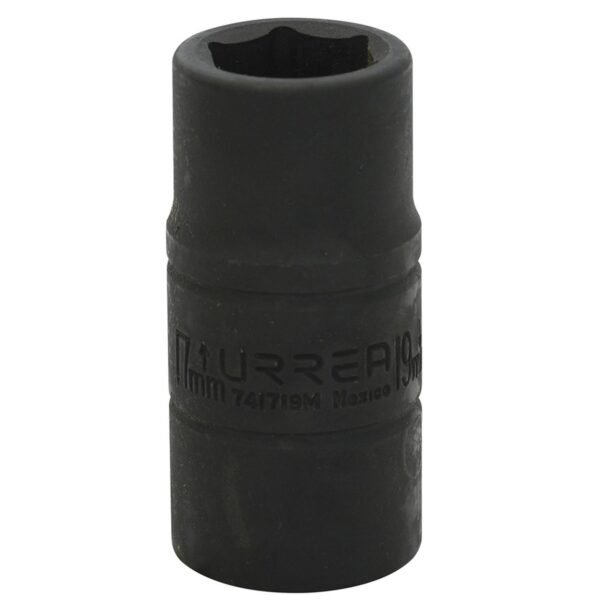Dado de impacto corto doble boca metrico cuadro de 1/2", 17 x 19 mm Urrea