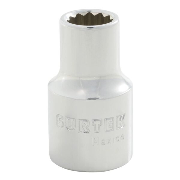 Dado cuadro de 1/2", 12 puntas, metrico, 12 mm Surtek