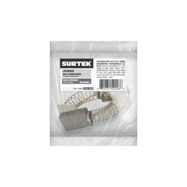 Juego de carbones para EA607A, 2 piezas Surtek