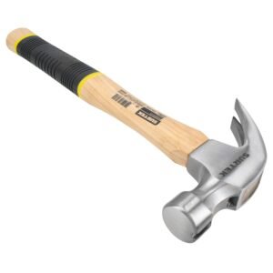 Martillo de uña recta pulido con mango de madera, 20 oz Surtek