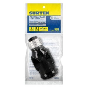 Portalampara con ladron, color cafe Surtek