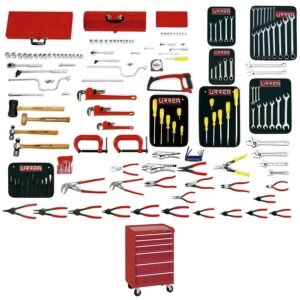 68801877 Juego intermedio industrial combinado 163 piezas, con gabinete EX27M6 Urrea