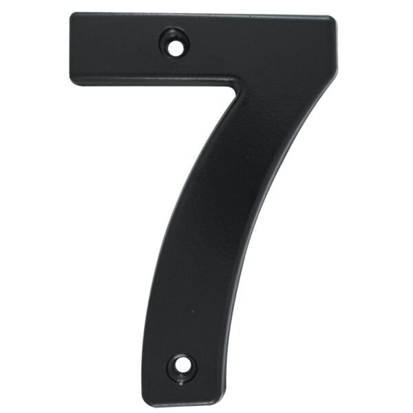 Numero 7 bold 4" negro Lock