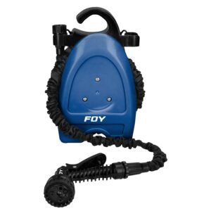 Manguera para jardin plana con pistola para riego y portamanguera 3/4", 15 m Foy