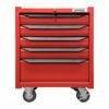68811418 Gabinete movil con 5 gavetas color rojo y negro 27" serie IN Urrea
