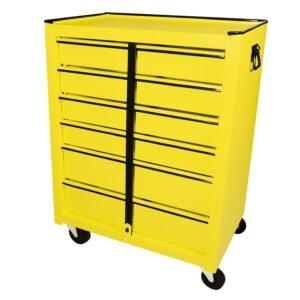 Gabinete movil con 6 gavetas color amarillo 25" Surtek