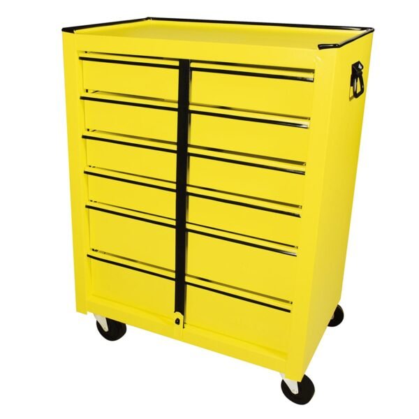 Gabinete movil con 6 gavetas color amarillo 25" Surtek