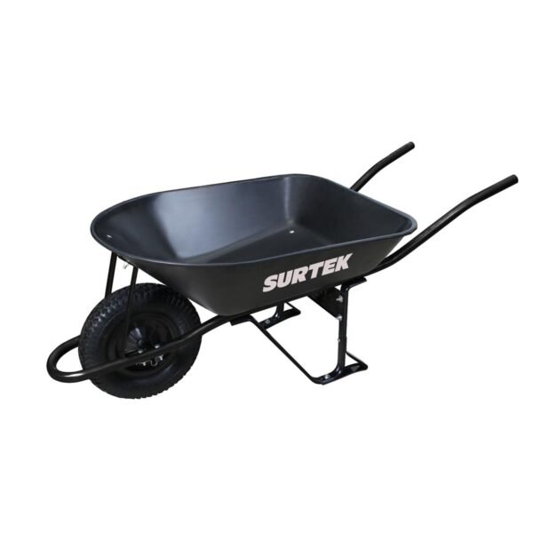 68801310 Carretilla reforzada con bastidor metalico 5.5 Ft3 llanta neumatica de 2 capas Surtek