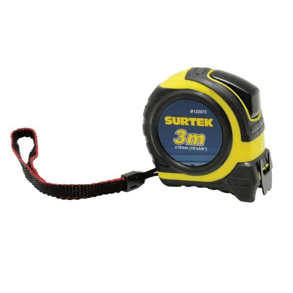 Flexometro con carcasa rubber grip 3 m x 5/8" Surtek