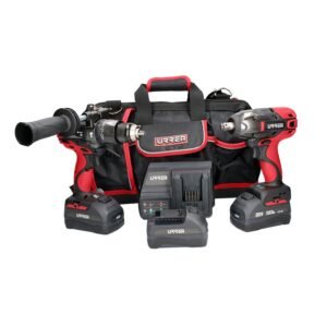 Juego de rotomartillo y pistola de impacto a bateria Li-ion 20 V, 3 piezas Urrea