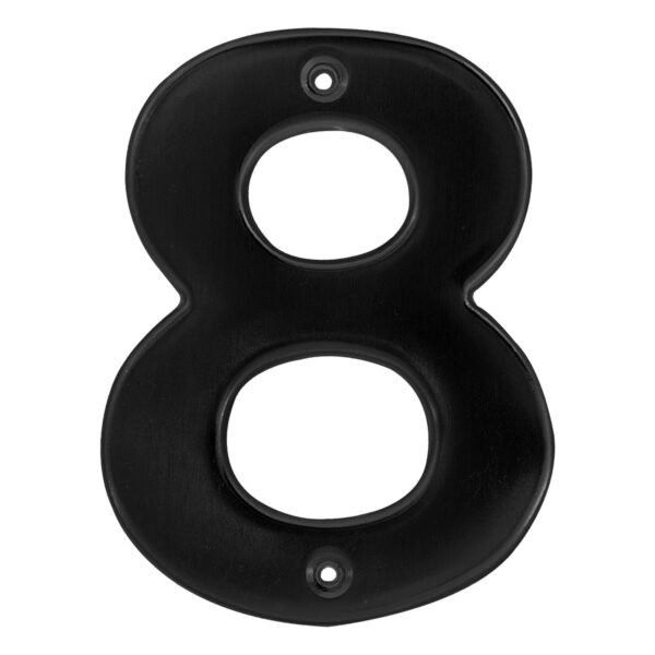 Numero 8 bold 4" negro Lock