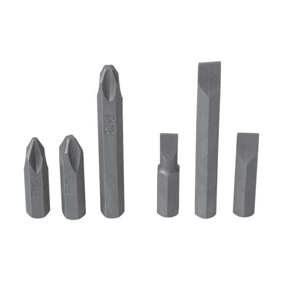 68804346 Juego de puntas de impacto combinadas intercambiables para destornillador D10,6 pz en cajP Surtek