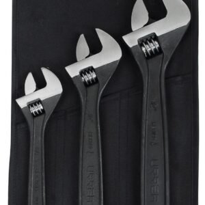 68797246 Juego de llaves ajustables fosfatizadas, 3 piezas en estuche Urrea