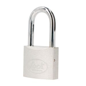 Candado de acero largo 50 mm, llave estandar, en caja Lock