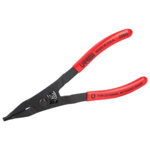 Pinza para anillos de retencion con mango rubber grip punta plana 8-3/4" Urrea