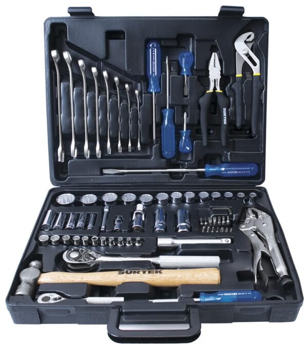 Juego combinado de herramienta 70 piezas, estuche plastico Surtek