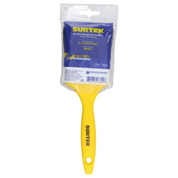 68804010 Brocha de cerdas naturales con mango plastico 2-1/2" Surtek