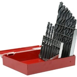 68813185 Juego de brocas negras de acero de alta velocidad zanco recto, 15 piezas Urrea