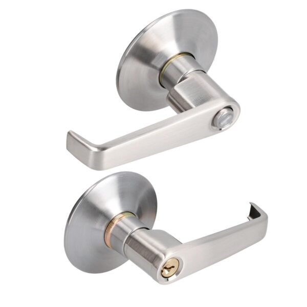 Manija cilindrica plana funcion recamara, niquel satinado, llave estandar, blister Prolok