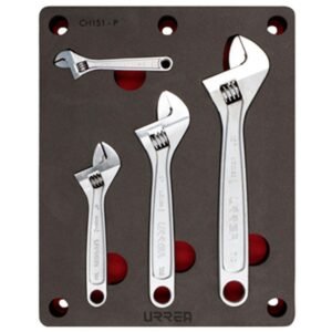 68800310 Juego de llaves ajustables 4 piezas, CH151P-C Urrea