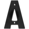 Letra A bold 4" negro Lock