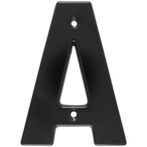 Letra A bold 4" negro Lock