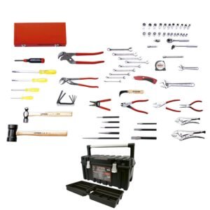 Juego basico industrial metrico 68 piezas, con caja CPU20A Urrea