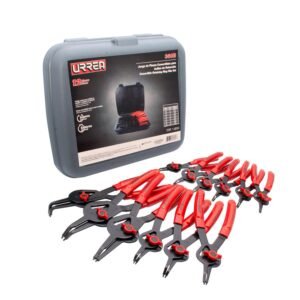 Juego de pinzas para anillos de retencion convertibles con mariposa, 12 piezas Urrea
