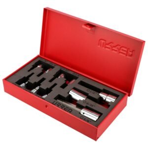 Juego de dados con punta hexagonal en pulgadas cuadro de 3/8" y 1/2", 11 piezas Urrea