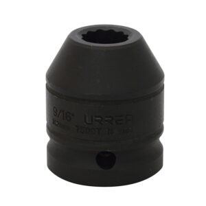 Dado de impacto cuadro de 3/4", 12 puntas, en pulgadas, 9/16" Urrea