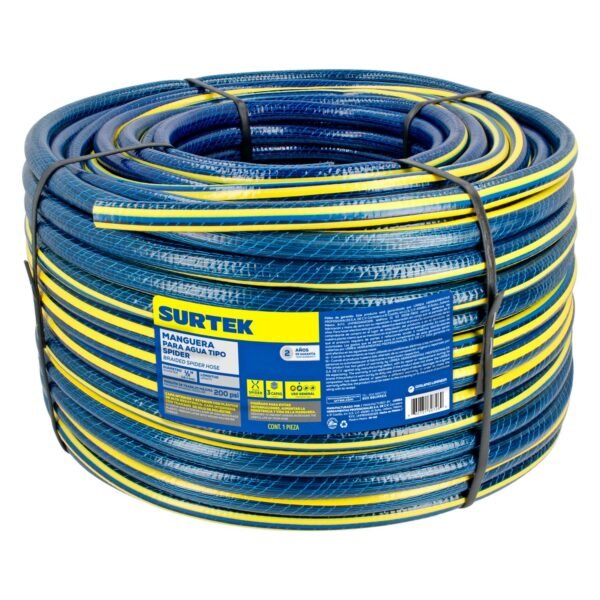 Manguera para jardin tejido spider en rollo 1/2", 50 m Surtek