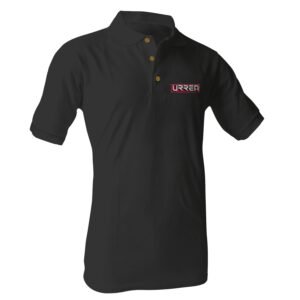 Playera tipo polo para caballero color negro talla M Urrea