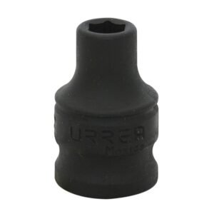 Dado de impacto cuadro de 3/8", 6 puntas, en pulgadas, 1/4" Urrea