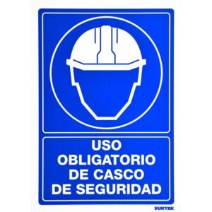 Señal "Uso obligatorio de casco de seguridad" Surtek
