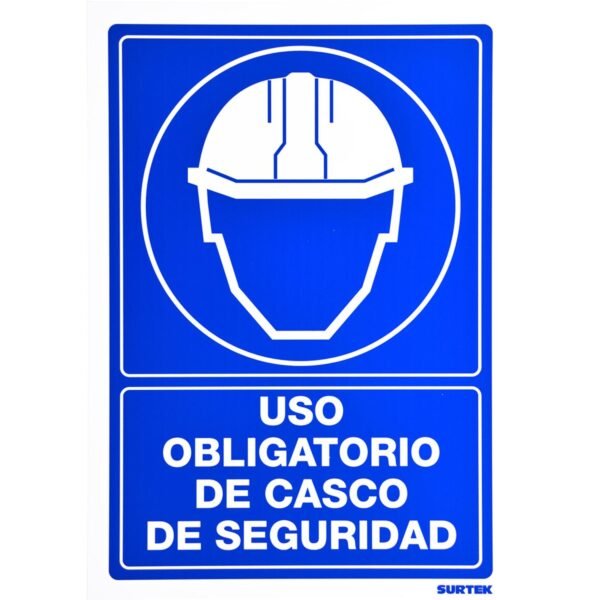 68801926 Señal "Uso obligatorio de casco de seguridad" Surtek