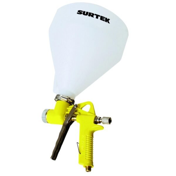 68801628 Pistola para pintar texturizados con alimentacion de gravedad, capacidad 5000 ml, 72 PSI Surtek