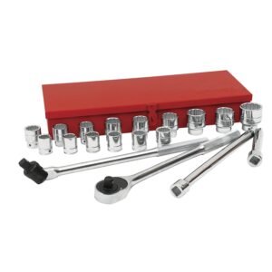 Juego de dados y accesorios cuadro de 3/4" metrico, 20 piezas Urrea