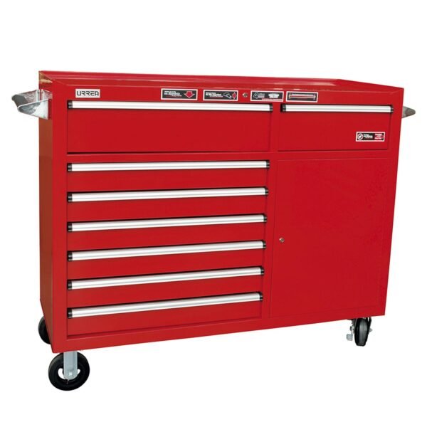 Gabinete movil 8 gavetas color rojo serie M 56" Urrea
