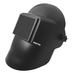 Careta para soldar con portavidrio de vision amplia y ajuste de matraca Surtek