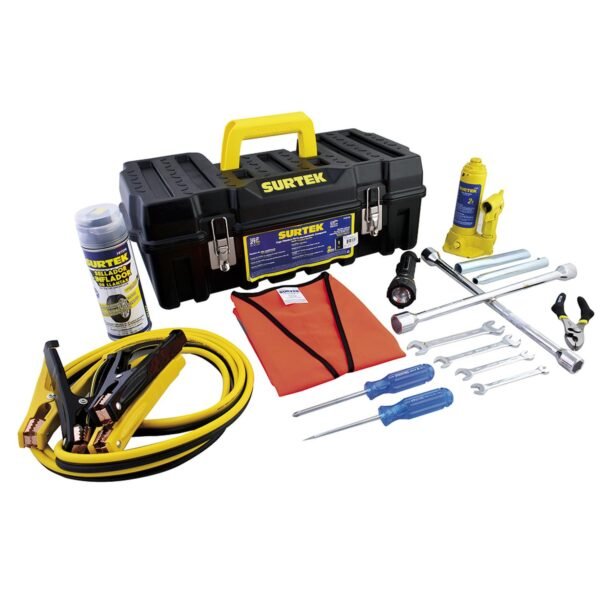 Juego combinado de herramientas para auto 14 piezas, con caja plastica Surtek