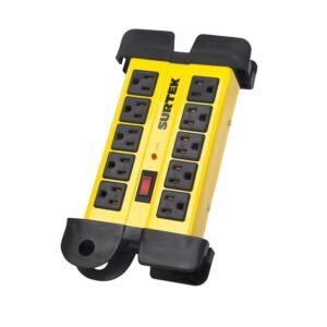 68807228 Supresor de picos 10 entradas cable 1200 J, 90 cm Surtek