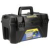 Caja portaherramientas plasticas con broches plasticos negro19" x 10" Surtek