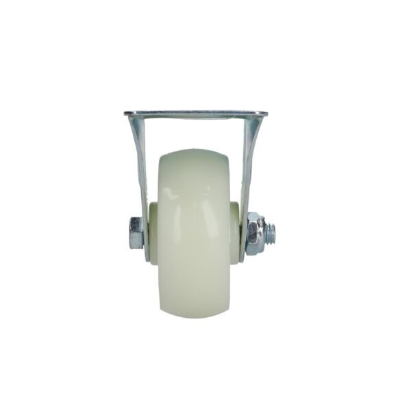 Rodaja de polipropileno blanca fija 3" Surtek