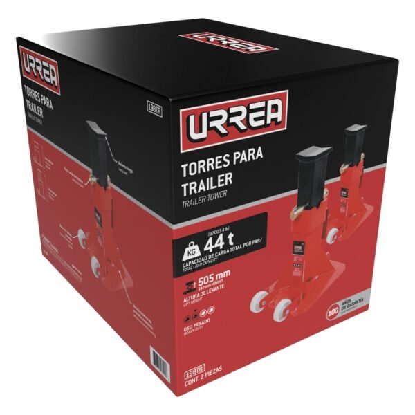 68811935 Torres para trailer de hierro fundido 22 ton con ruedas, 2 piezas Urrea