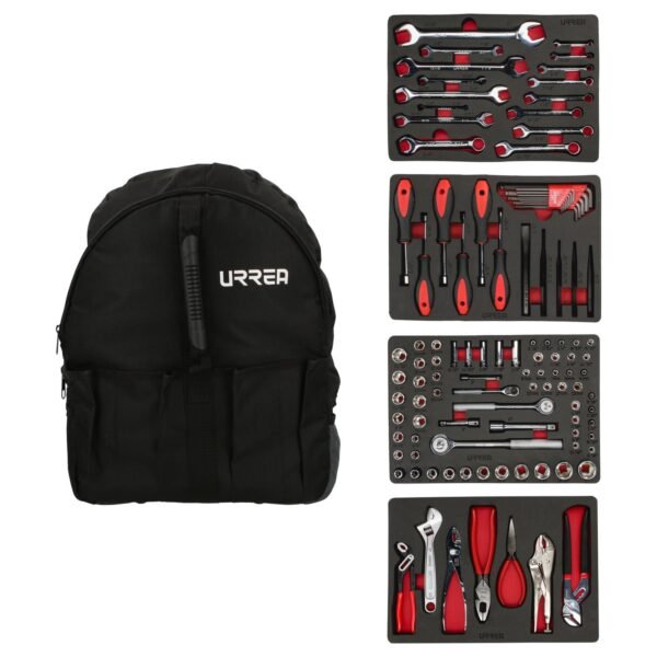 Juego combinado de herramienta para mecanico 102 piezas, con mochila Urrea
