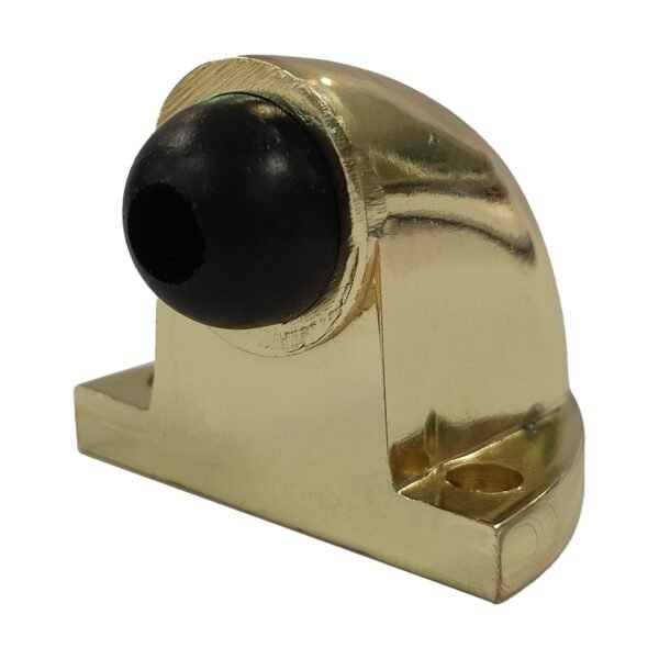 Tope tipo codo para puerta laton brillante Lock