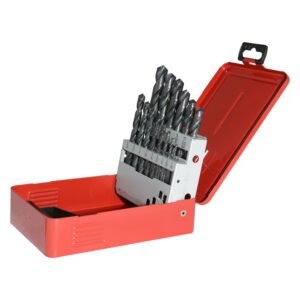 68809271 Juego de brocas negras de acero de alta velocidad zanco recto, 15 piezas Urrea