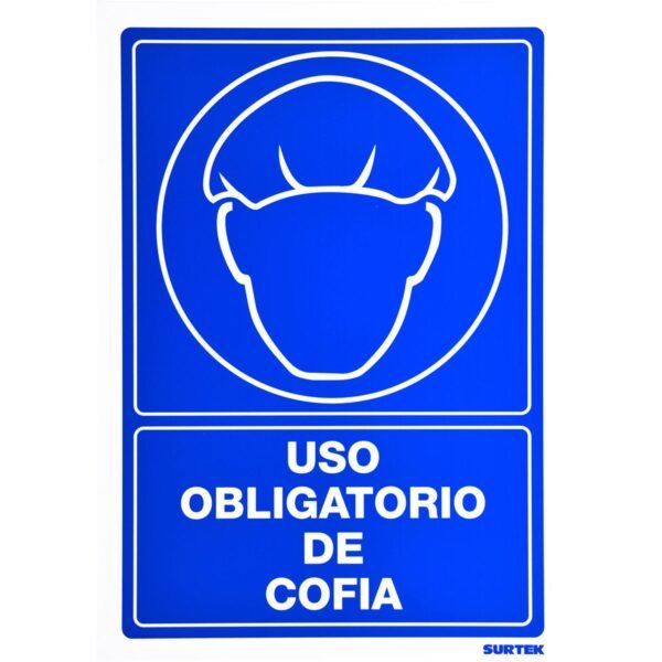 68803331 Señal "Uso obligatorio de cofia" Surtek