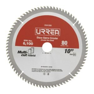 68798035 Disco para sierra circular para corte multi-material 80 dientes, 10" Urrea